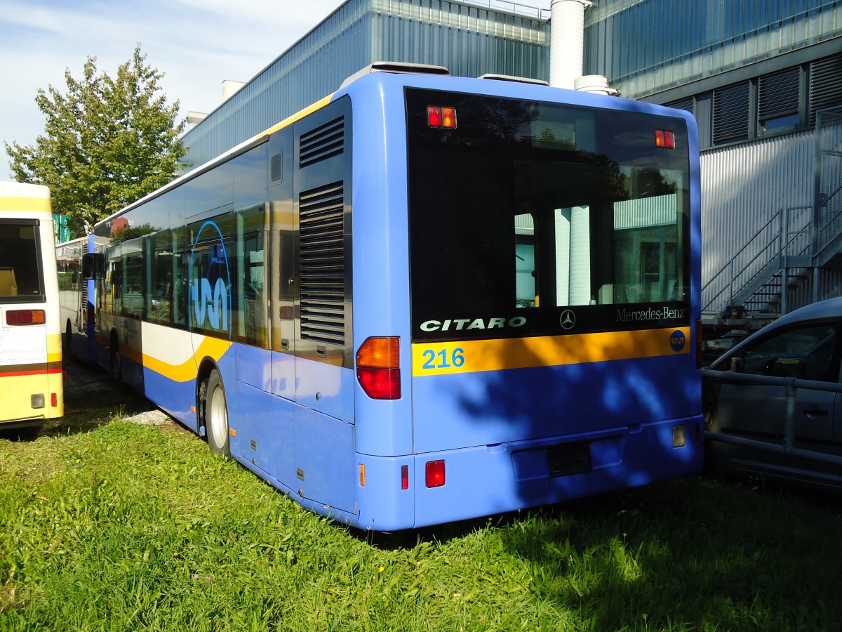 (129'672) - TC La Chaux-de-Fonds - Nr. 216 - Mercedes am 12. September 2010 in Kloten, EvoBus