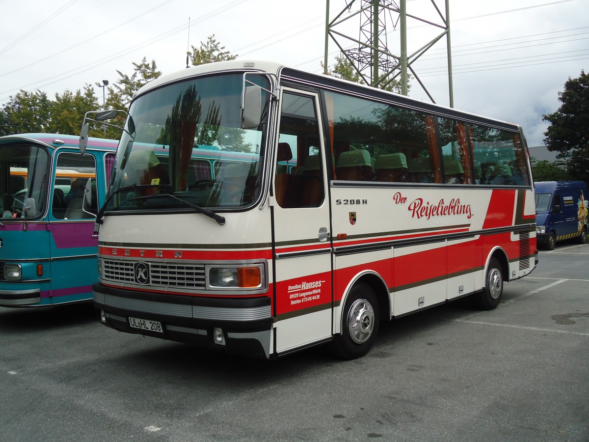 (129'832) - Aus Deutschland: Hanses, Langenau - UL-HL 208 - Setra am 18. September 2010 in Chur, Obere Au