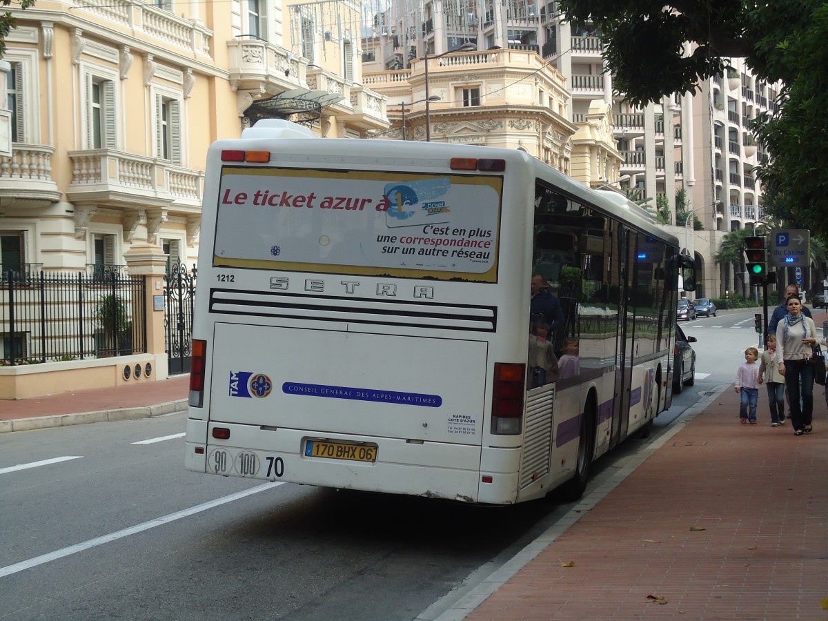 (130'661) - Aus Frankreich: TAM Nice - Nr. 1212/170 BHX 06 - Setra am 16. Oktober 2010 in Monaco, Casino