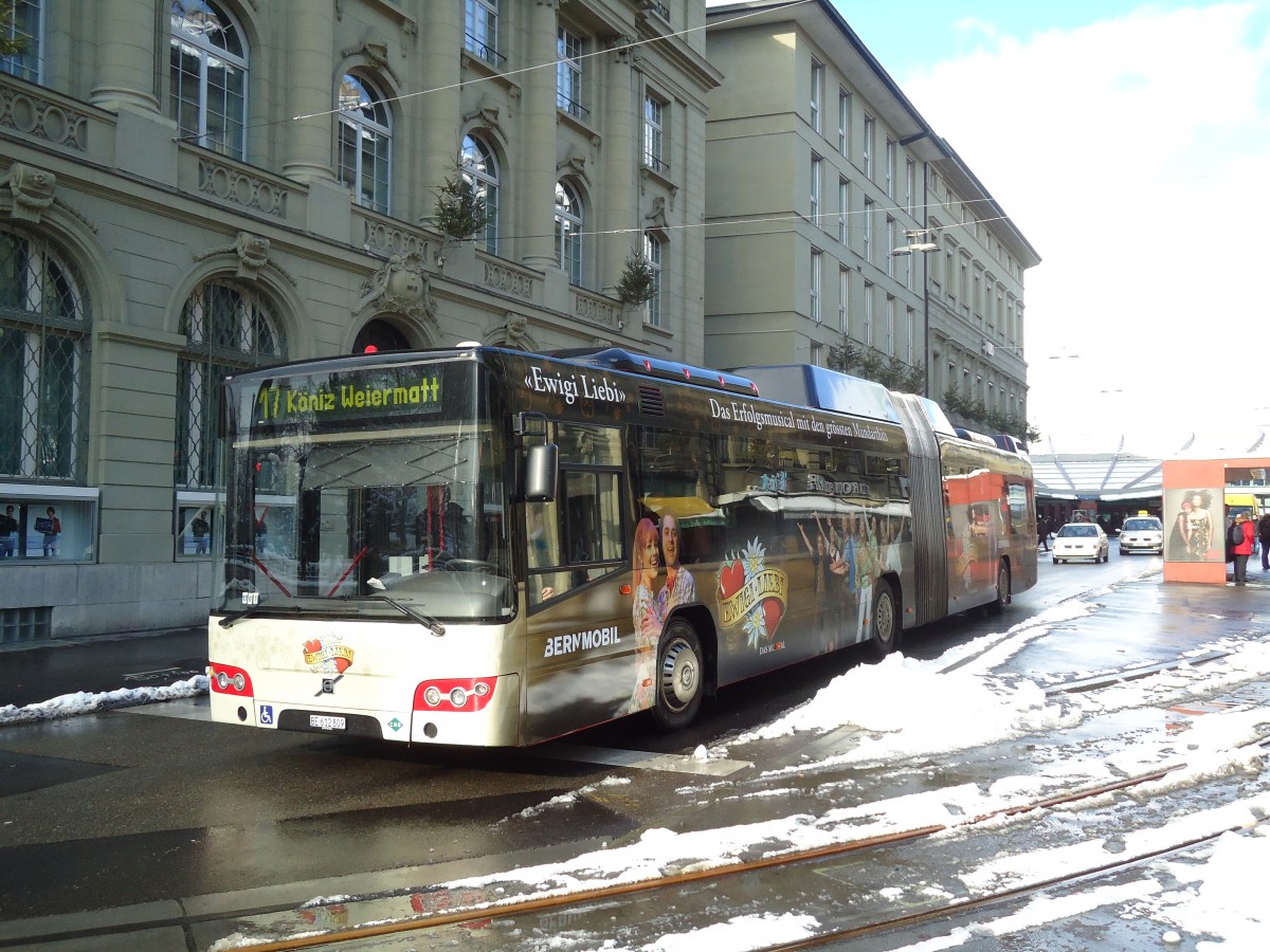 (131'163) - Bernmobil, Bern - Nr. 809/BE 612'809 - Volvo am 29. November 2010 beim Bahnhof Bern