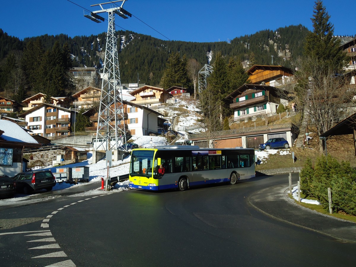 (132'044) - AFA Adelboden - Nr. 93/BE 26'705 - Mercedes (ex Nr. 5) am 8. Januar 2011 in Adelboden, Mineralquelle