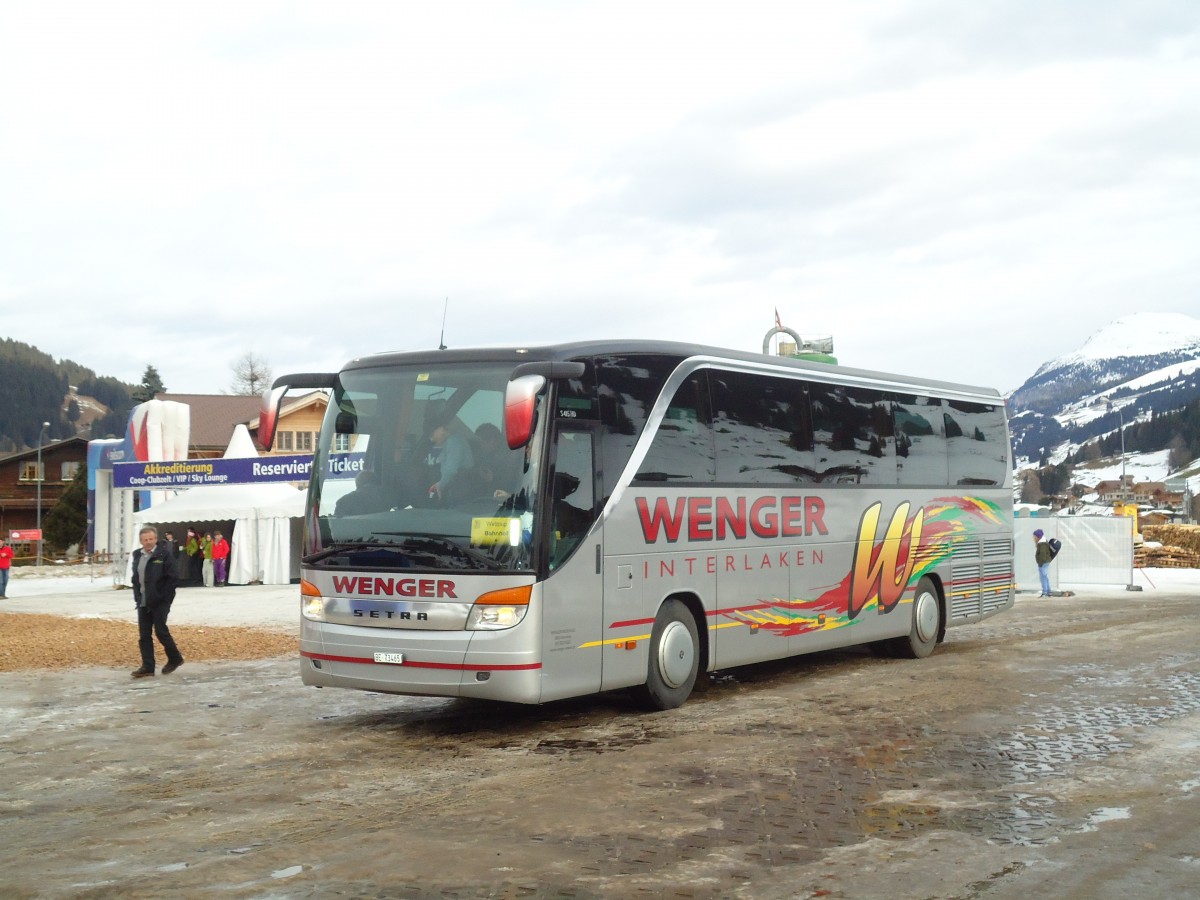 (132'245) - Wenger, Interlaken - Nr. 10/BE 73'465 - Setra am 9. Januar 2011 in Adelboden, Weltcup