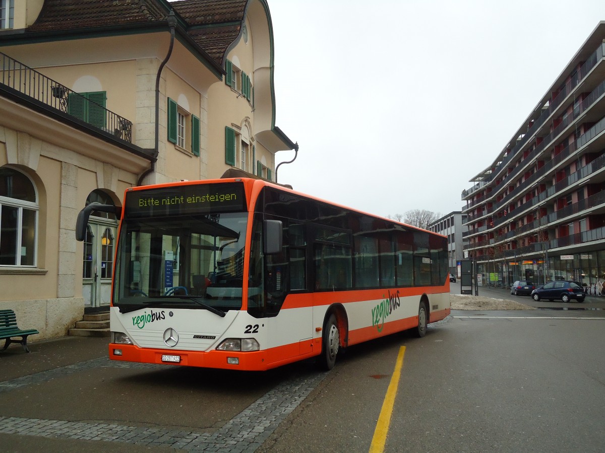 (132'319) - Regiobus, Gossau - Nr. 22/SG 257'922 - Mercedes am 12. Januar 2011 beim Bahnhof Gossau