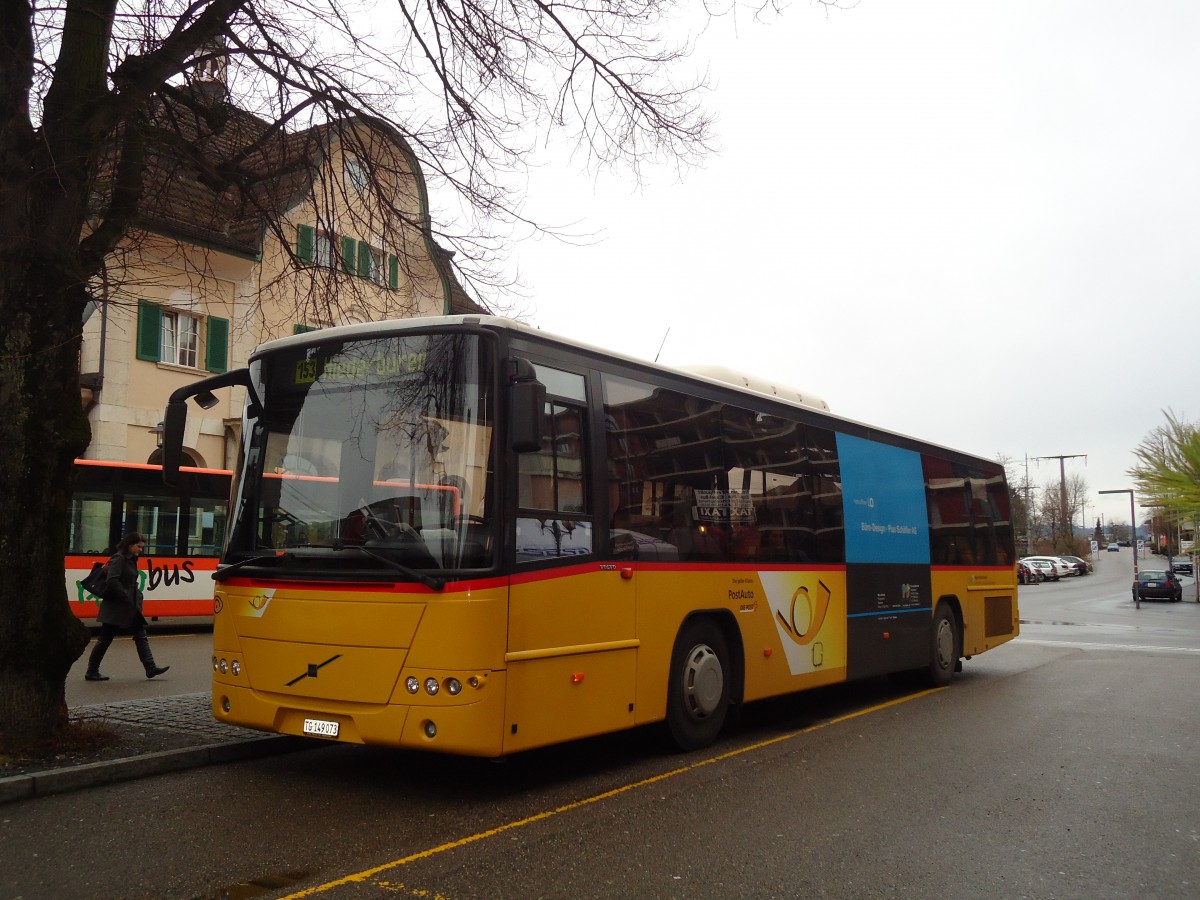 (132'322) - Schmidt, Jonschwil - TG 149'073 - Volvo (ex Buner&Schmidt, Jonschwil) am 12. Januar 2011 beim Bahnhof Gossau