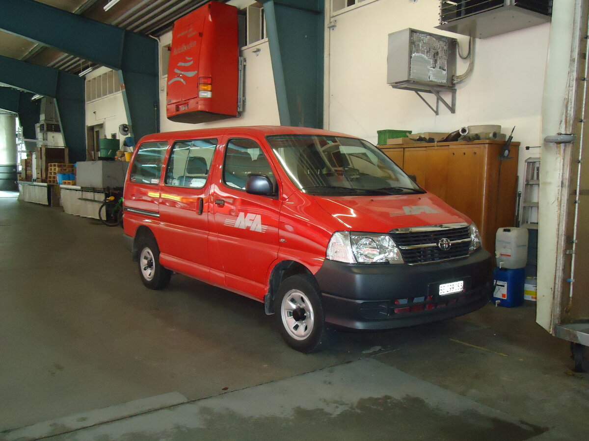 (133'171) - AFA Adelboden - BE 299'058 - Toyota am 27. Mrz 2011 im Autobahnhof Adelboden