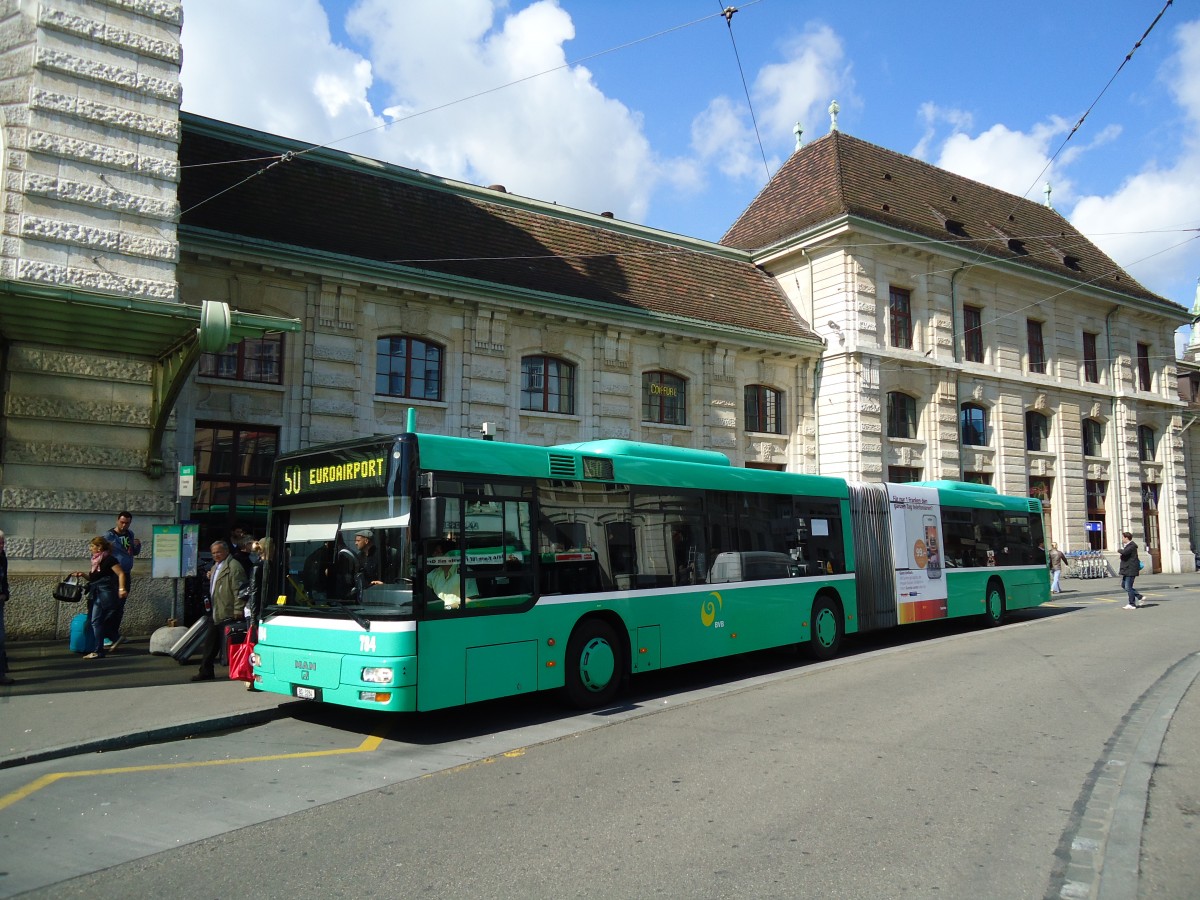 (133'692) - BVB Basel - Nr. 784/BS 3284 - MAN am 16. Mai 2011 beim Bahnhof Basel