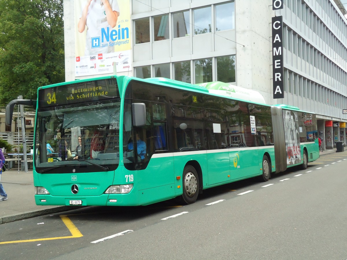 (133'723) - BVB Basel - Nr. 719/BS 6678 - Mercedes am 16. Mai 2011 in Basel, Claraplatz