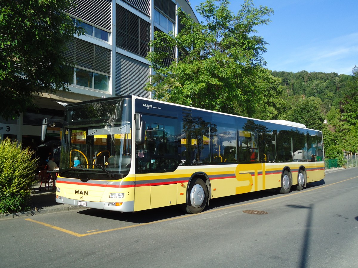 (133'914) - STI Thun - Nr. 131/BE 801'131 - MAN am 29. Mai 2011 bei der Schifflndte Thun