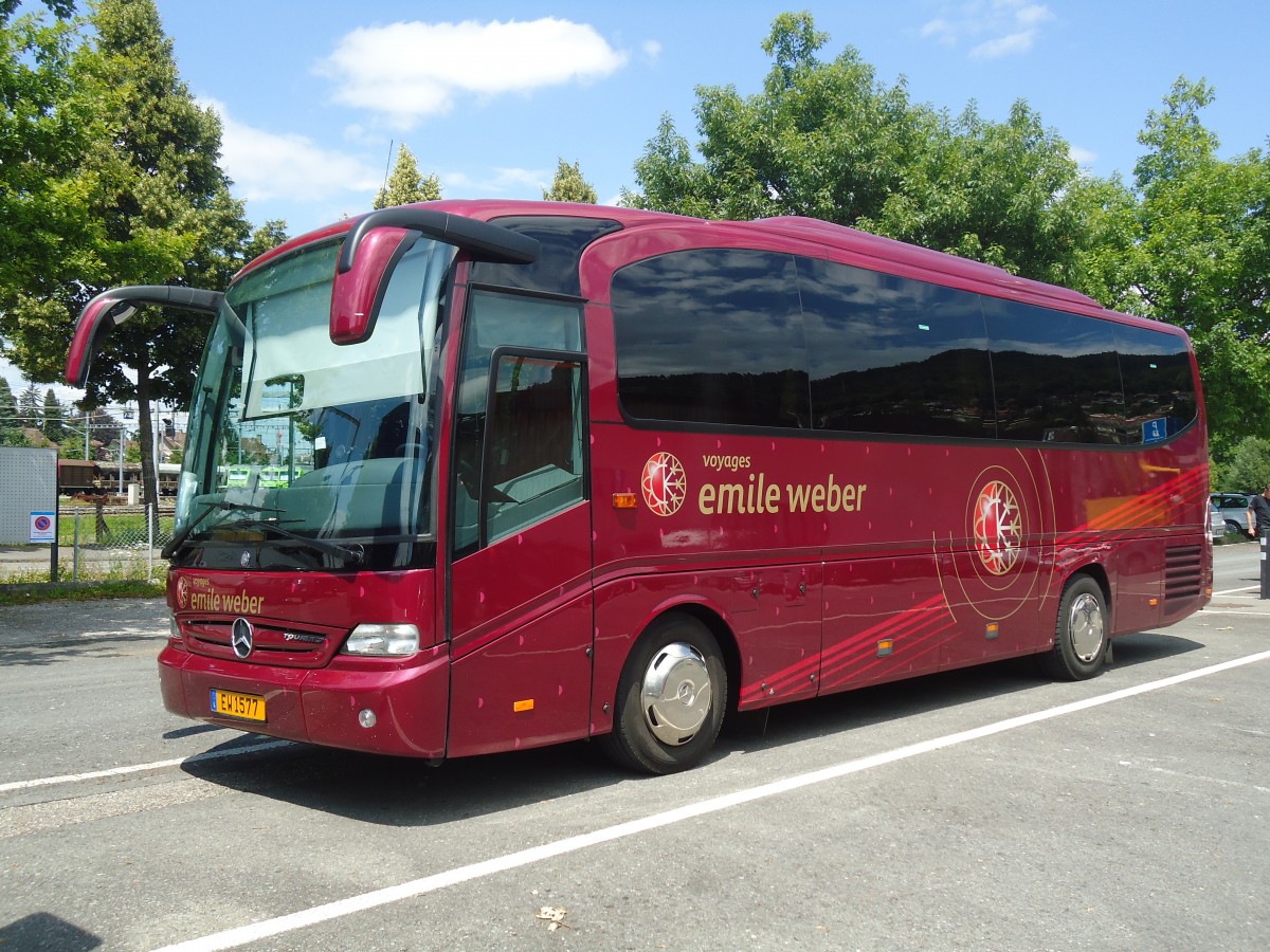 (134'814) - Aus Luxemburg: Weber, Canach - EW 1577 - Mercedes am 8. Juli 2011 in Thun, Seestrasse