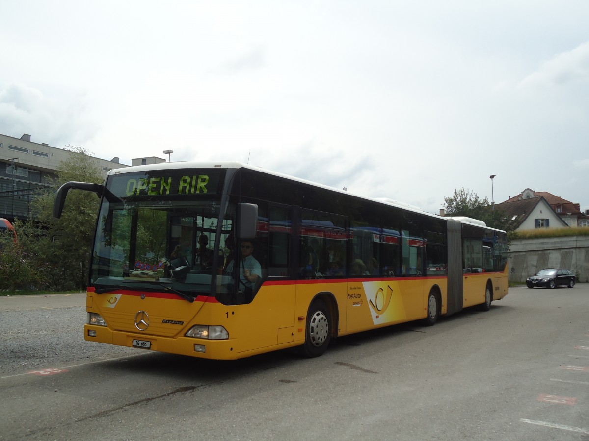 (134'895) - Eurobus, Arbon - Nr. 1/TG 686 - Mercedes am 10. Juli 2011 beim Bahnhof Frauenfeld