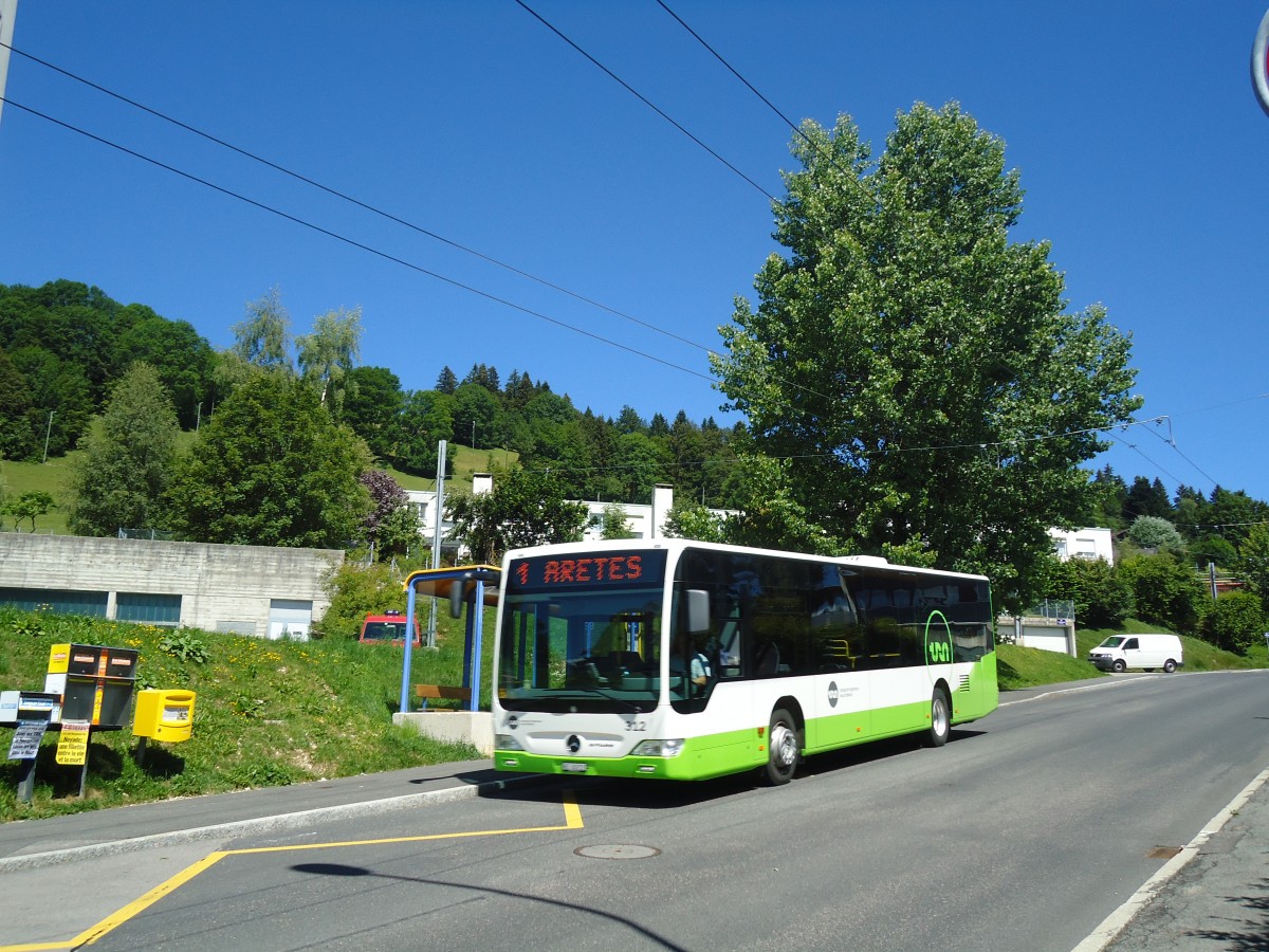 (134'980) - TRN La Chaux-de-Fonds - Nr. 312/NE 26'212 - Mercedes am 11. Juli 2011 in La Chaux-de-Fonds, Chapeau-Rabl