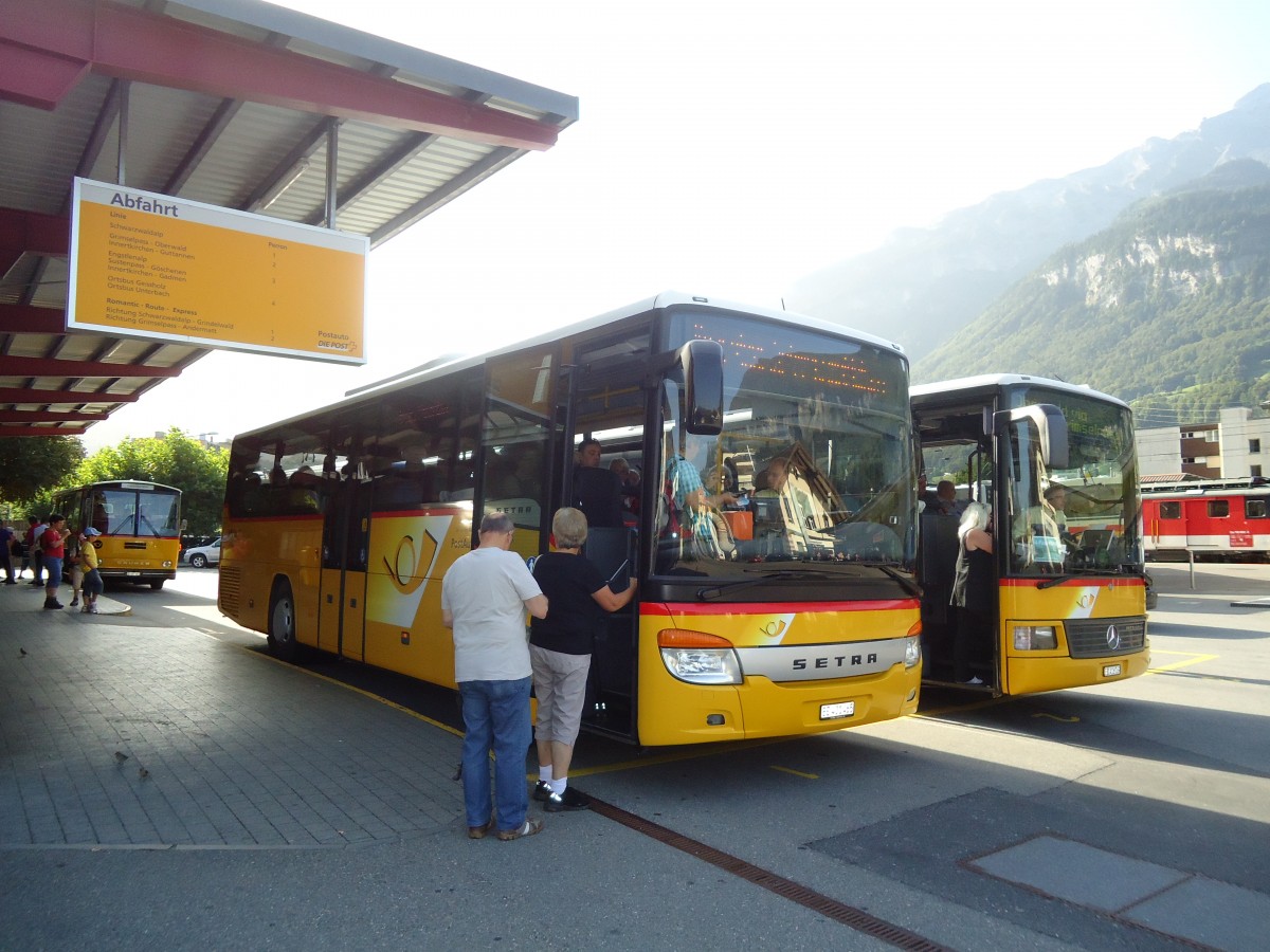 (135'668) - AVG Meiringen - Nr. 65/BE 401'465 - Setra am 21. August 2011 in Meiringen, Postautostation