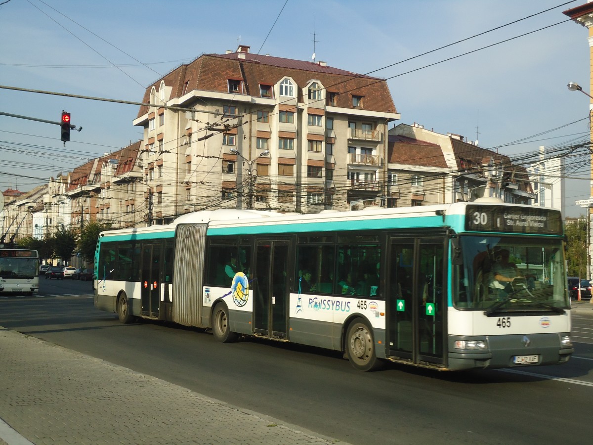 (136'532) - Ratuc, Cluj-Napoca - Nr. 465/CJ 12 XAF - Renault (ex RATP Paris/F) am 6. Oktober 2011 in Cluj-Napoca