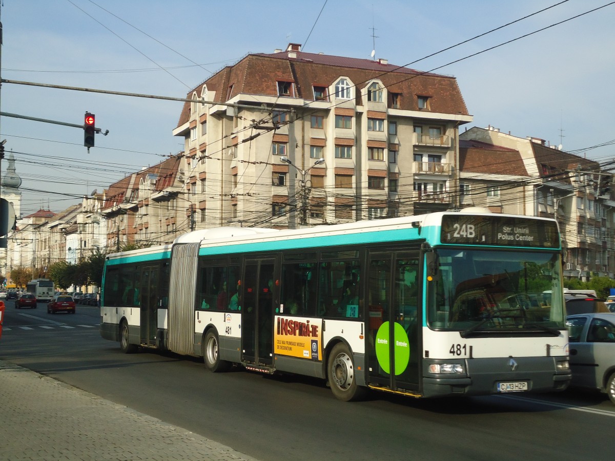 (136'541) - Ratuc, Cluj-Napoca - Nr. 481/CJ 13 HZP - Renault (ex RATP Paris/F) am 6. Oktober 2011 in Cluj-Napoca