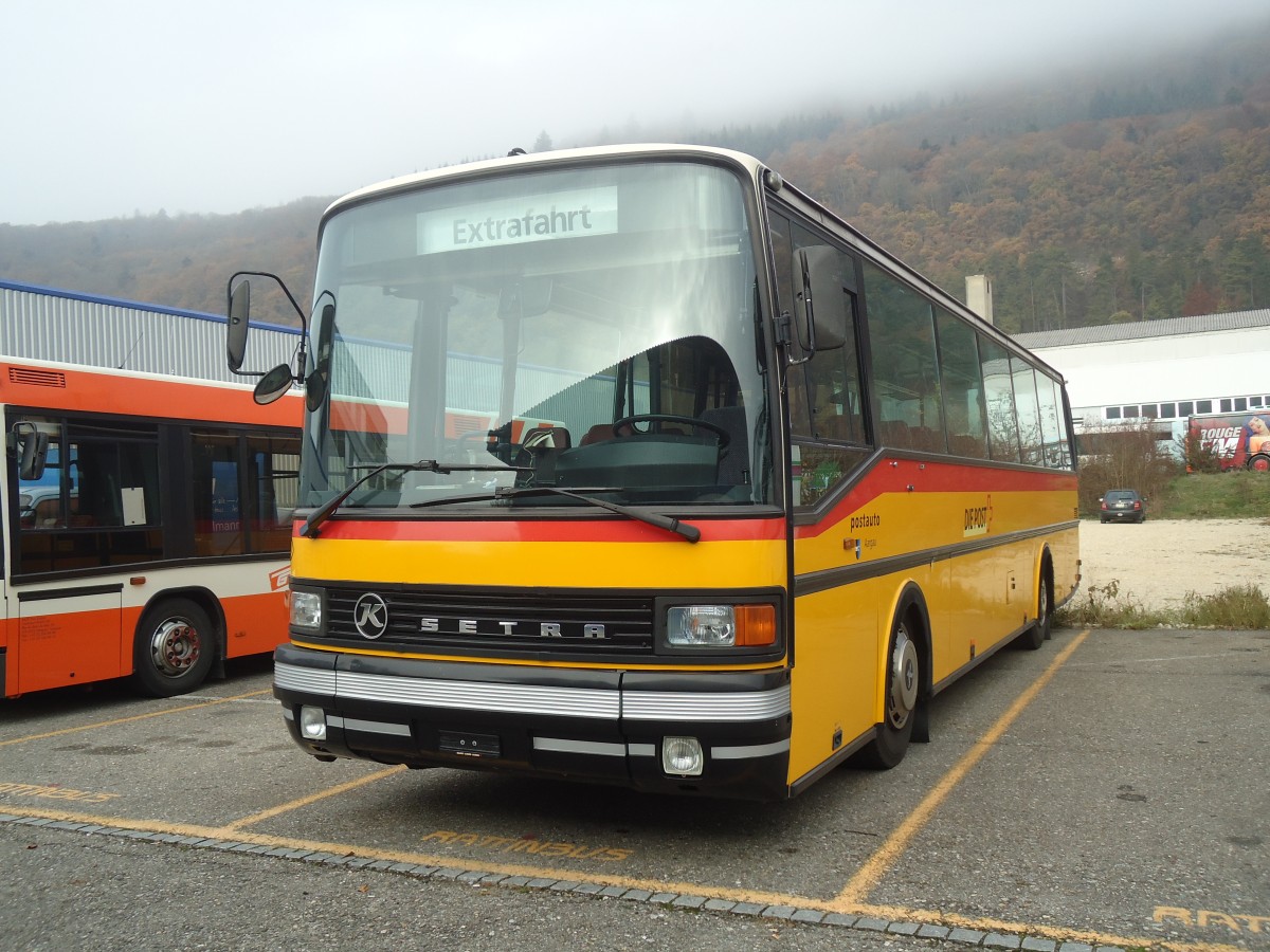 (137'031) - PostAuto Nordschweiz - Setra (ex Dubach, Walde) am 26. November 2011 in Biel, Rattinbus