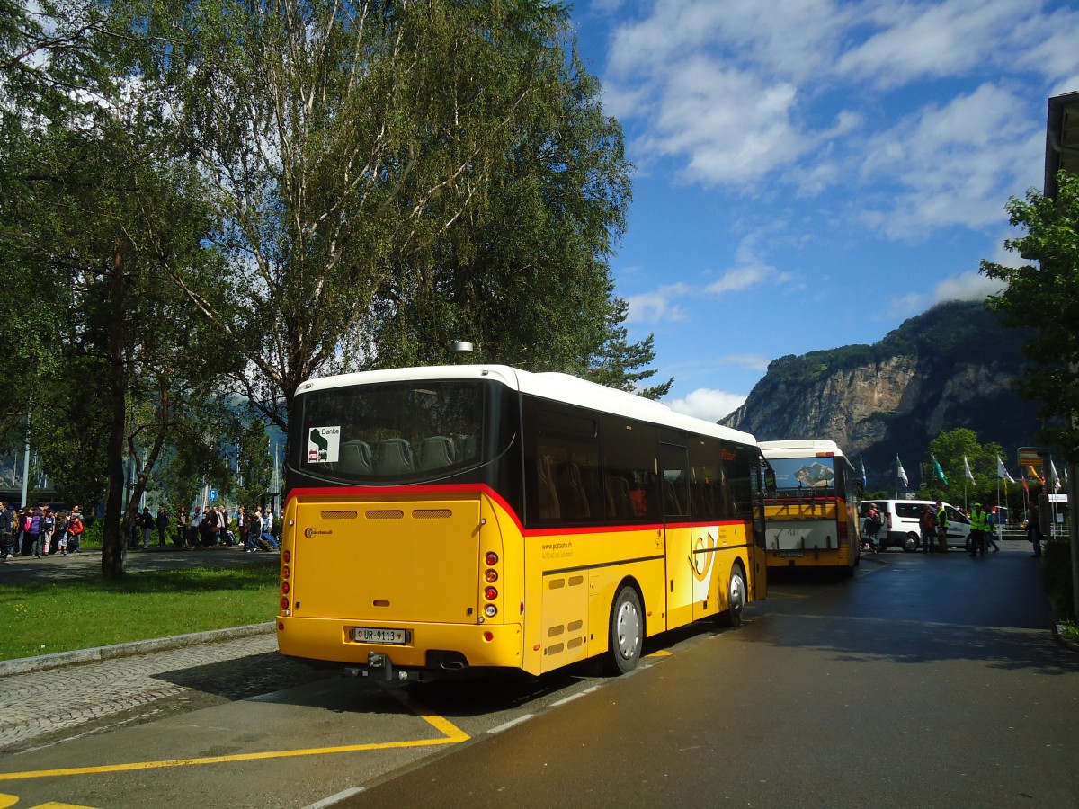 (139'372) - AAGU Altdorf - Nr. 62/UR 9113 - Cacciamali am 11. Juni 2012 beim Bahnhof Flelen