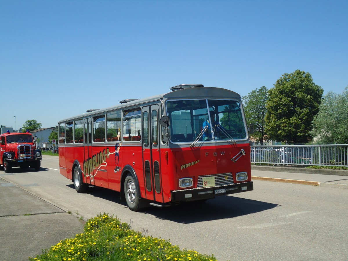 (139'739) - Weidmann, Greifensee - ZH 490'297 - FBW/Tscher (ex VZO Grningen Nr. 30) am 16. Juni 2012 in Hinwil, AMP