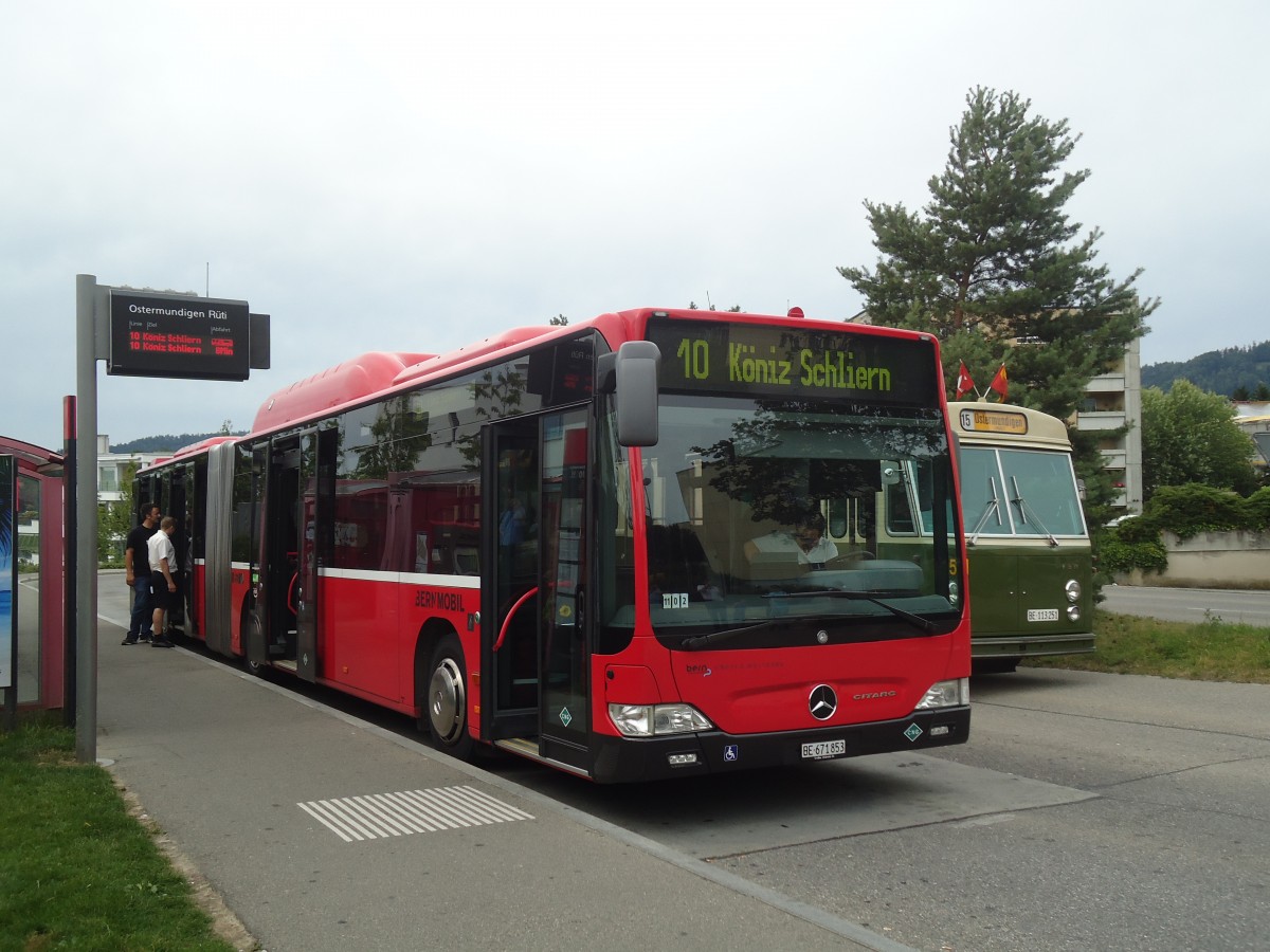 (140'147) - Bernmobil, Bern - Nr. 853/BE 671'853 - Mercedes am 24. Juni 2012 in Ostermundigen, Rti