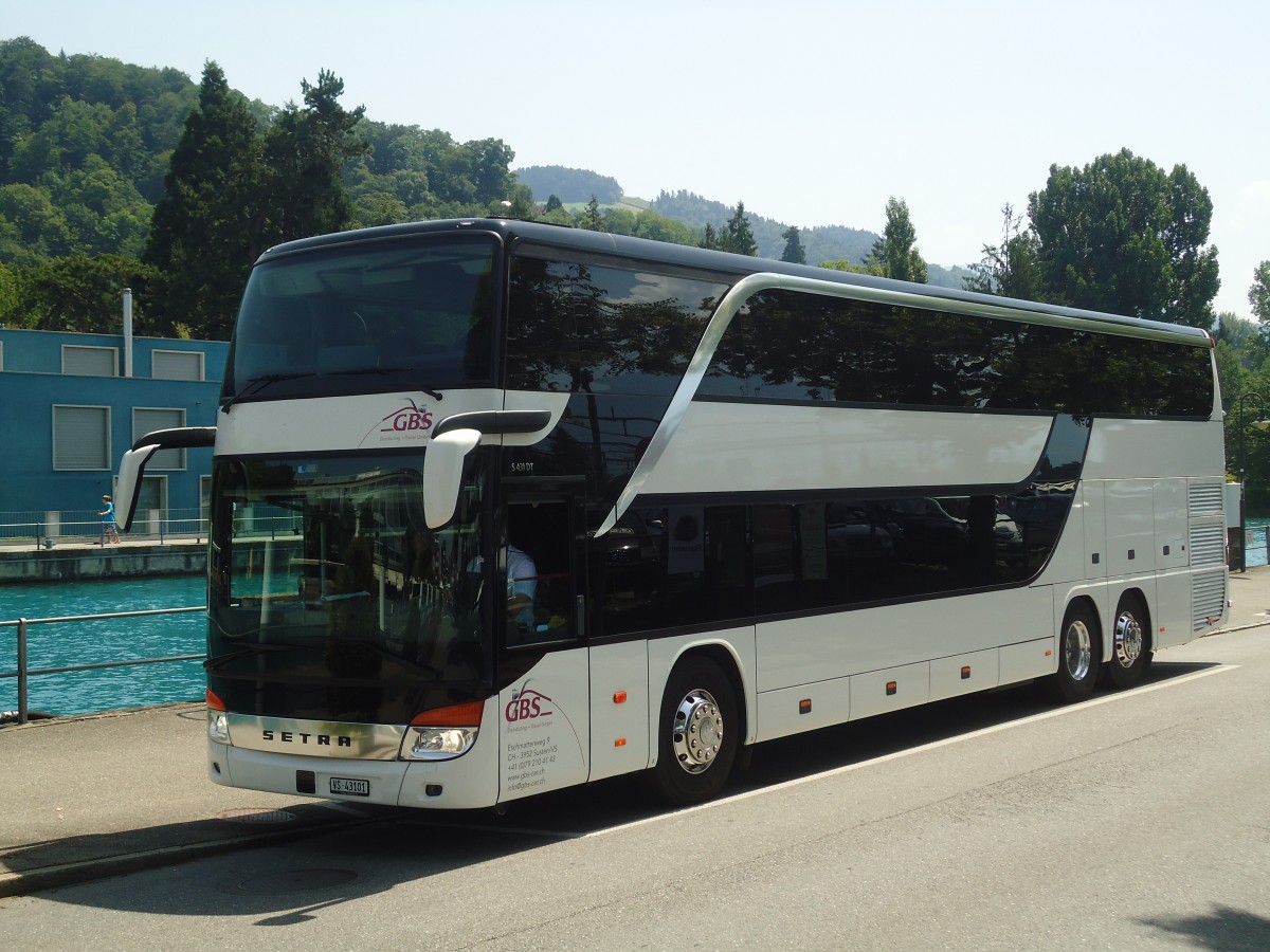 (140'184) - GBS, Susten - VS 43'101 - Setra am 29. Juni 2012 bei der Schifflndte Thun