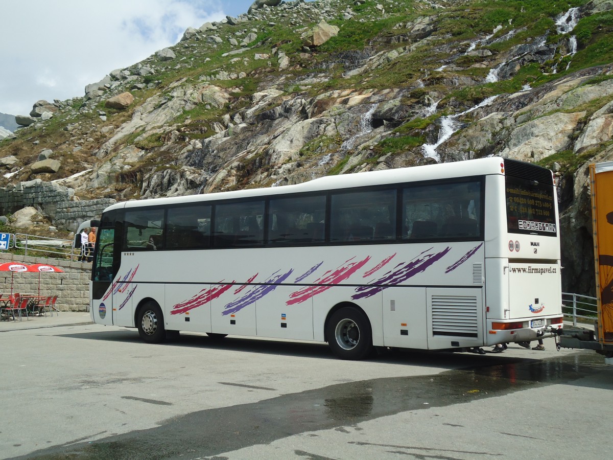 (140'271) - Aus Tschechien: Pavel, Zenklava - 5T4 4336 - MAN am 1. Juli 2012 in Furka, Belvedere