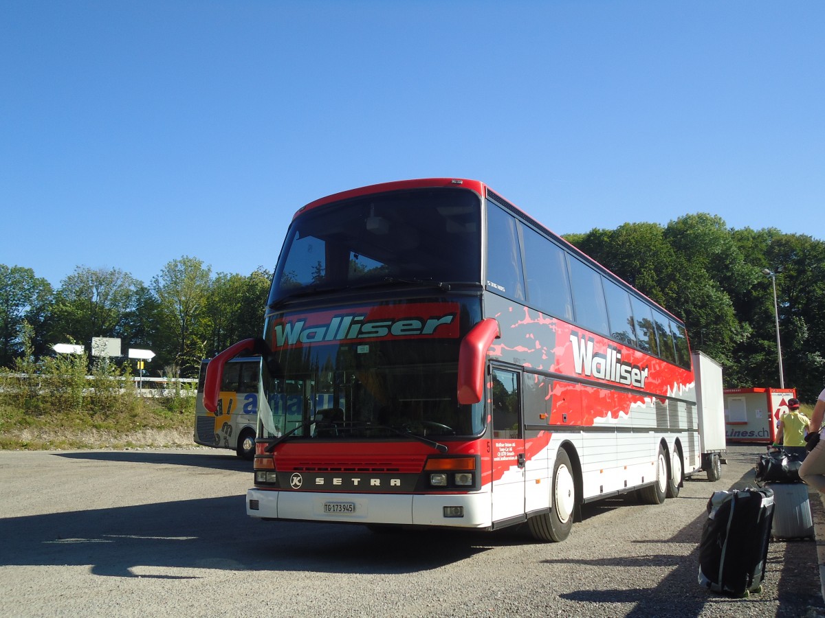 (140'497) - Walliser, Eschlikon - Nr. 5/TG 173'945 - Setra am 16. Juli 2012 in Bern, CarTerminal P+R 