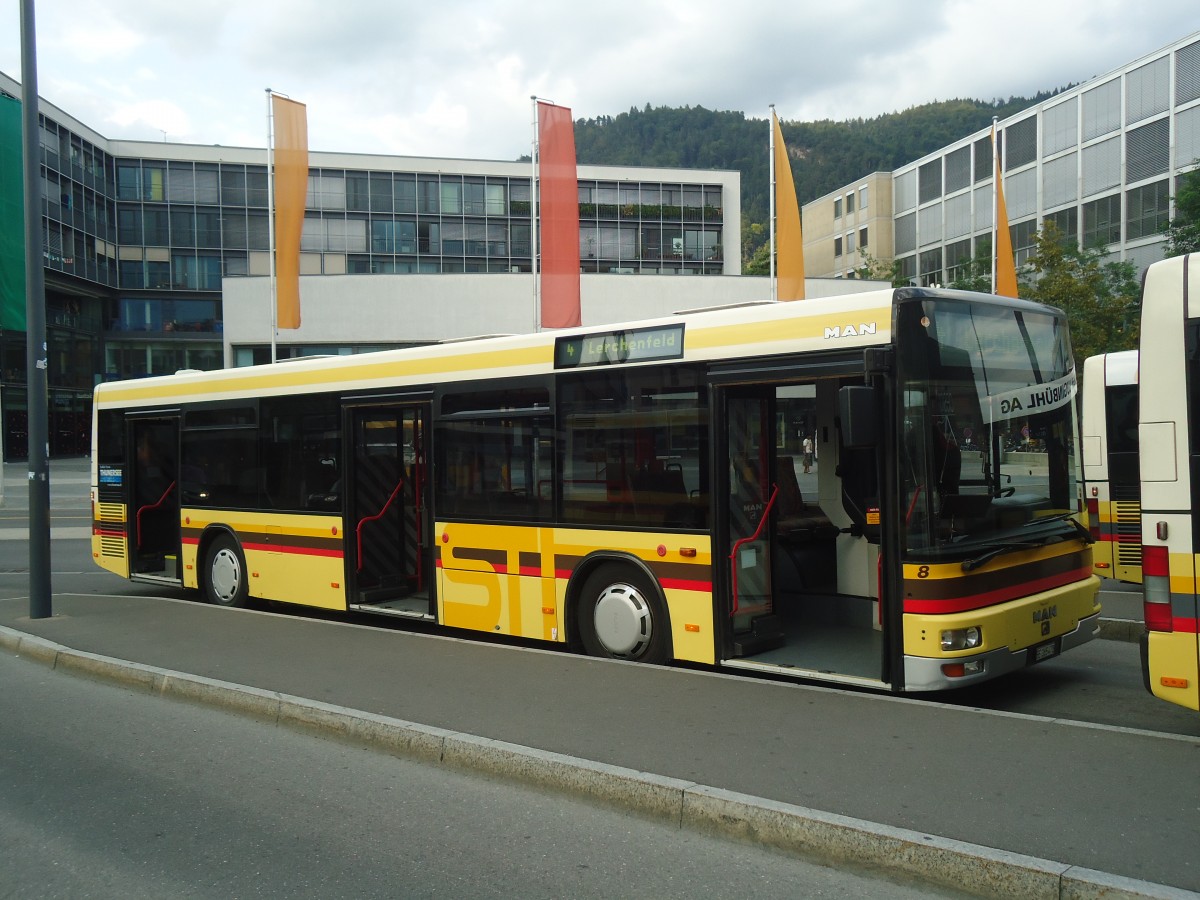 (141'005) - STI Thun - Nr. 78/BE 265'478 - MAN am 3. August 2012 beim Bahnhof Thun