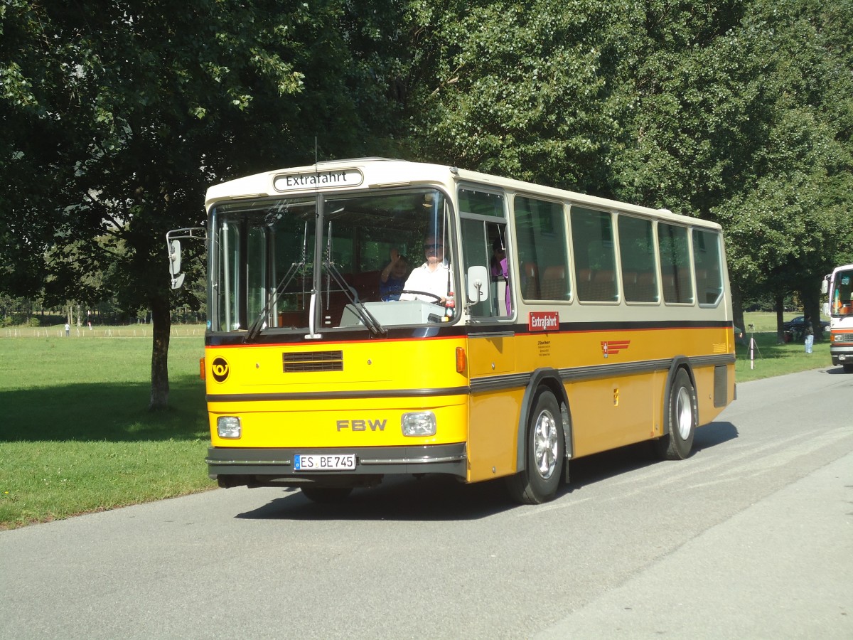 (141'717) - Aus Deutschland: Fischer, Weilheim - ES-BE 745 - FBW/Hess (ex Tiemann, Oetwil; ex Roki, Heimberg; ex P 23'421) am 15. September 2012 in Chur, Waffenplatz