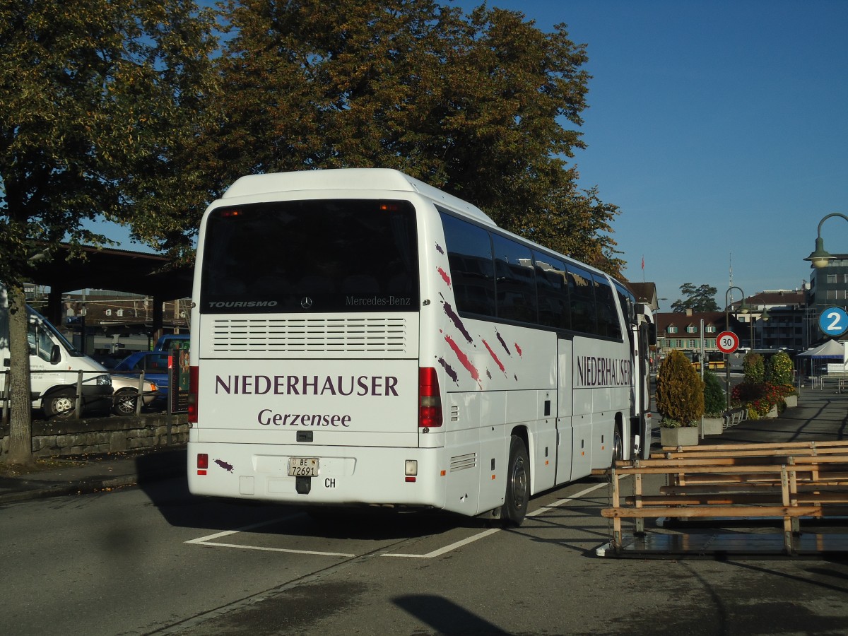 (141'800) - Niederhauser, Gerzensee - BE 72'691 - Mercedes am 20. September 2012 bei der Schifflndte Thun