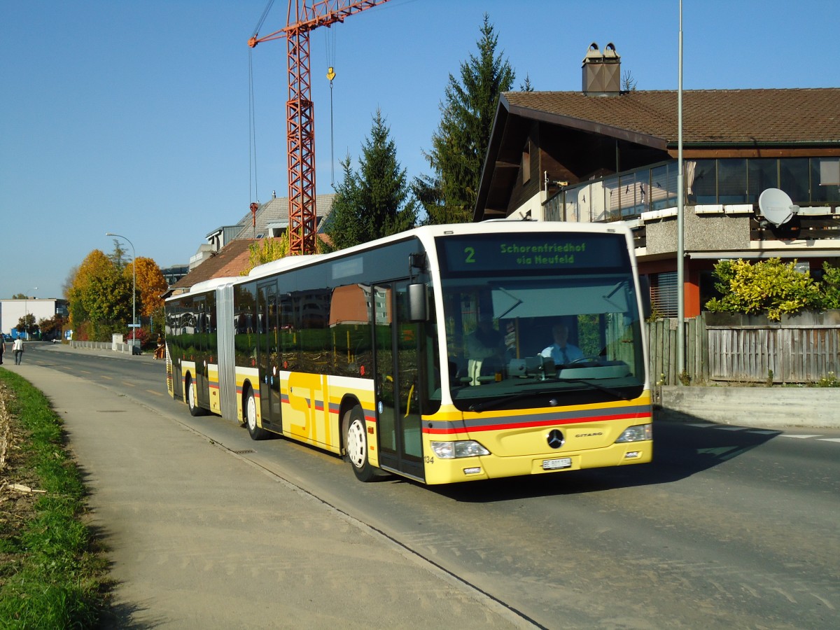 (142'087) - STI Thun - Nr. 134/BE 801'134 - Mercedes am 22. Oktober 2012 in Thun, Buchholzstrasse