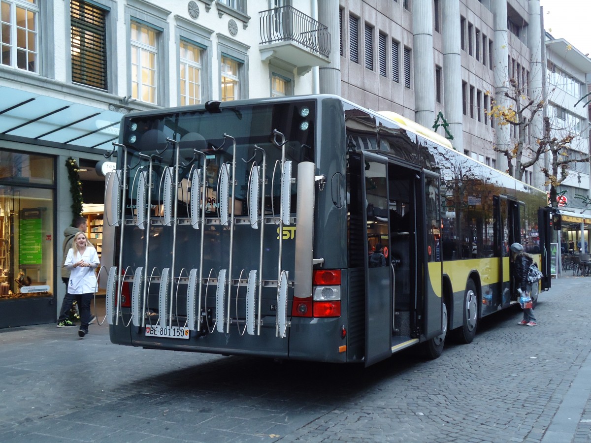 (142'256) - STI Thun - Nr. 150/BE 801'150 - MAN am 22. November 2012 in Thun, Blliz