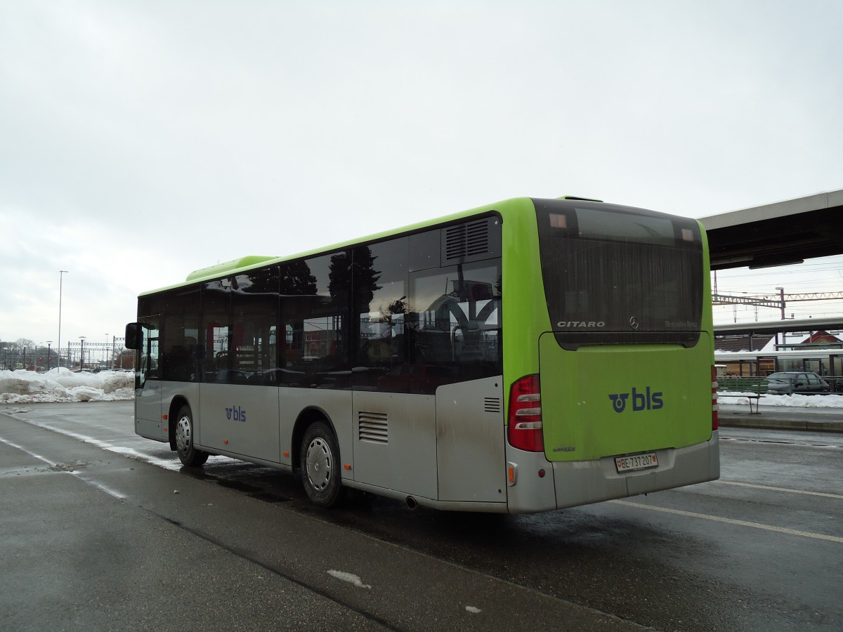 (142'460) - Busland, Burgdorf - Nr. 207/BE 737'207 - Mercedes am 10. Dezember 2012 beim Bahnhof Burgdorf