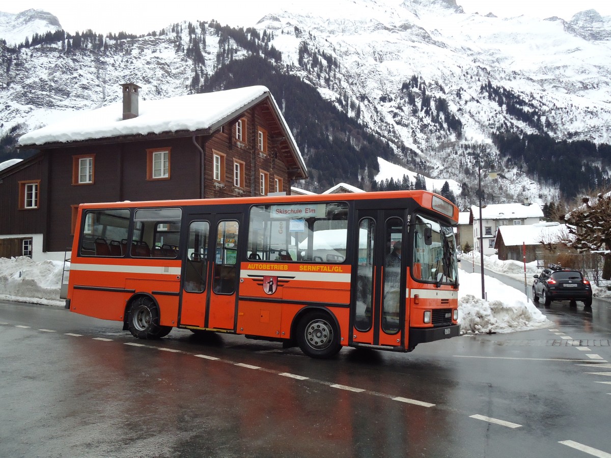 (142'606) - AS Engi - Nr. 8/GL 7708 - NAW/Hess (ex ZVB Zug Nr. 42) am 23. Dezember 2012 in Elm, Station