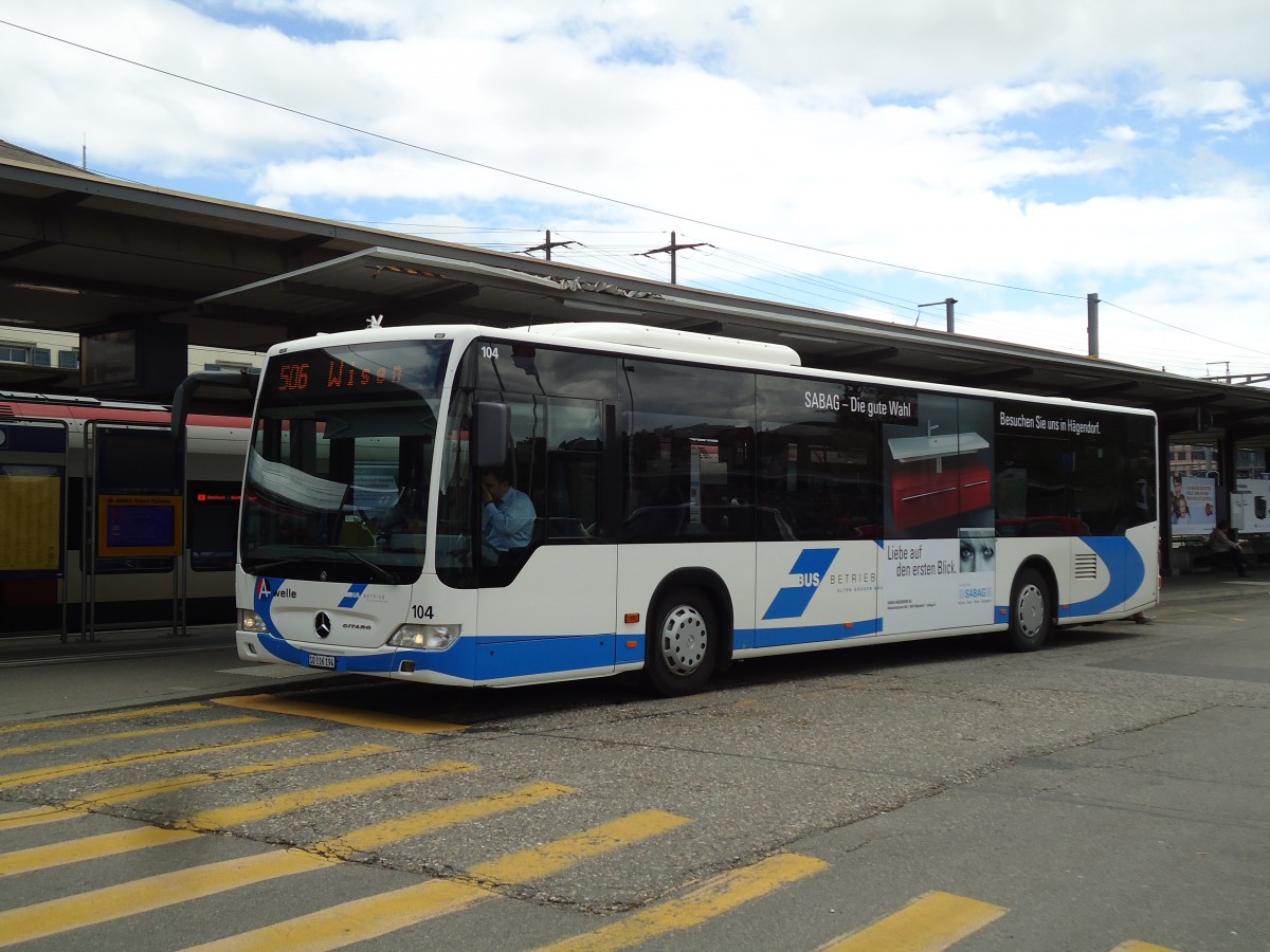 (144'190) - BOGG Wangen b.O. - Nr. 104/SO 116'194 - Mercedes am 12. Mai 2013 beim Bahnhof Olten