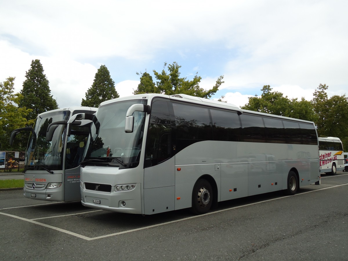 (144'769) - Busmiete, Mnchenstein - BL 163'803 - Volvo am 30. Mai 2013 in Thun, Seestrasse