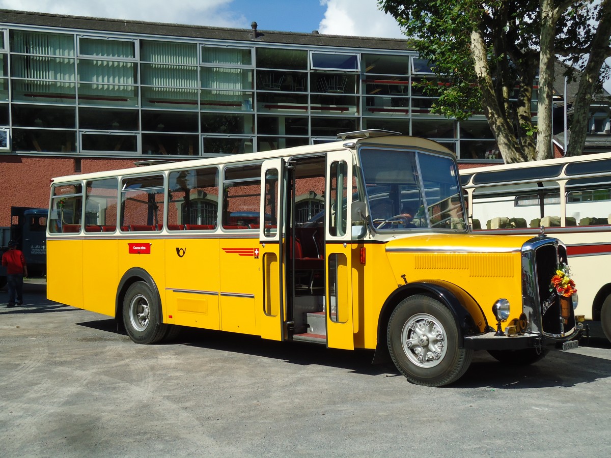 (145'381) - CarPostal Ouest - VD 504'161 - Berna/R&J (ex Fuchser, Aegerten; ex Wohlgemuth, Hochwald) am 22. Juni 2013 in Aigle, Saurertreffen