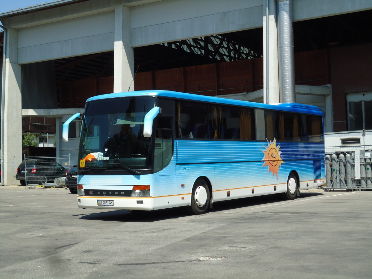 (146'085) - Aus der Ukraine: ??? - AI 078 CK - Setra am 27. Juli 2013 in Thun, Grabengut