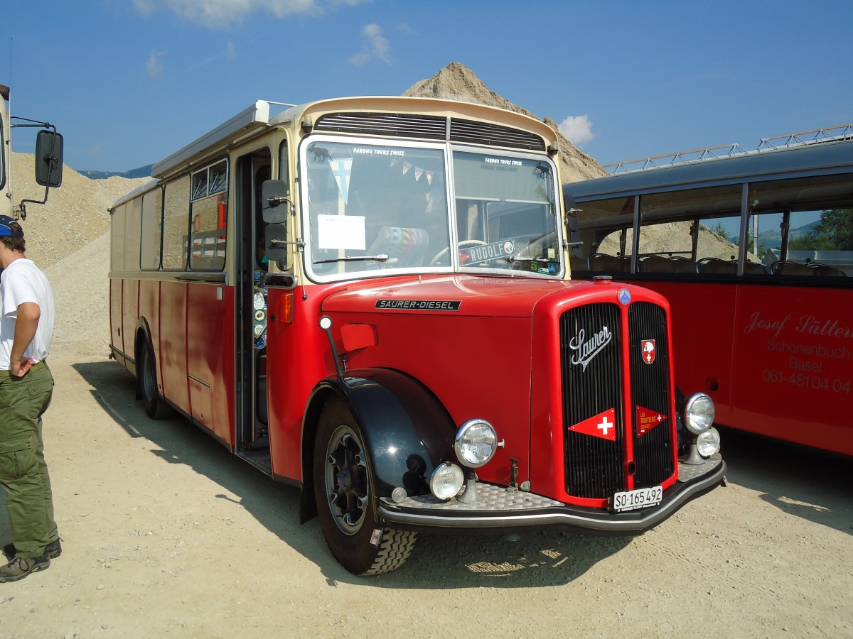 (146'555) - Hert, Messen - SO 165'492 - Saurer/Hess (ex Frey, Messen; ex Steiner, Messen) am 31. August 2013 in Niederbipp, Saurertreffen