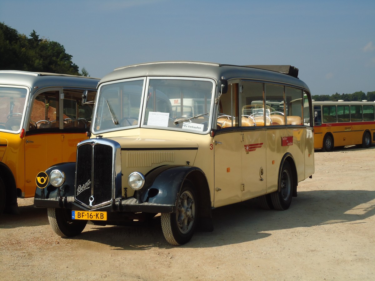 (146'580) - Aus Holland: SVA Dordrecht - Nr. 3/BF-16-KB - Berna/FHS (ex Graf, Bleiken; ex P 20'201) am 31. August 2013 in Niederbipp, Saurertreffen