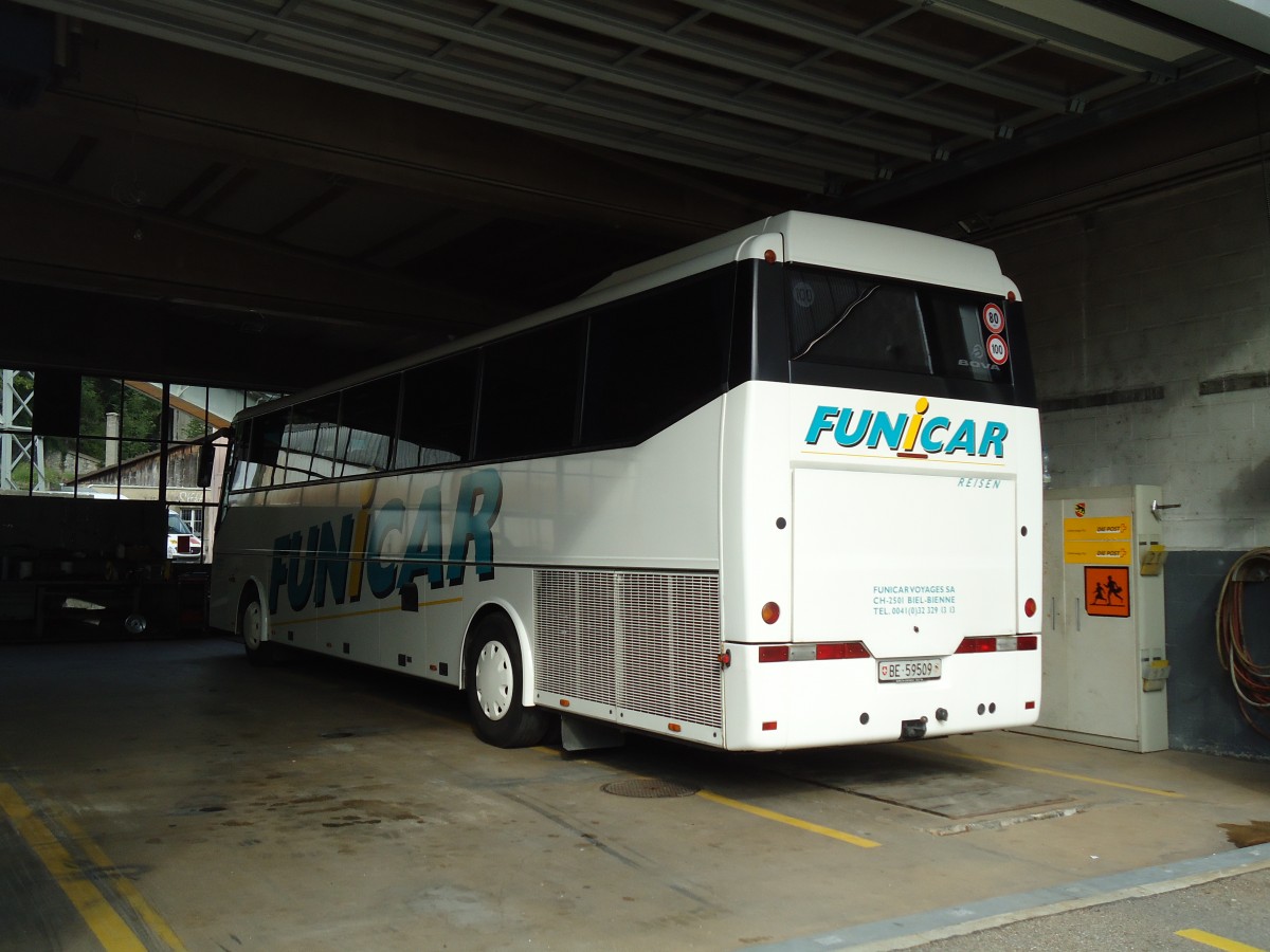 (146'840) - Funi-Car, Biel - Nr. 9/BE 59'509 - Bova am 31. August 2013 in Biel, Garage