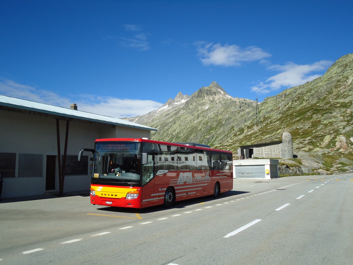 (147'051) - AFA Adelboden - Nr. 24/BE 26'701 - Setra am 2. September 2013 in Grimsel, Passhhe (Einsatz AVG M.)