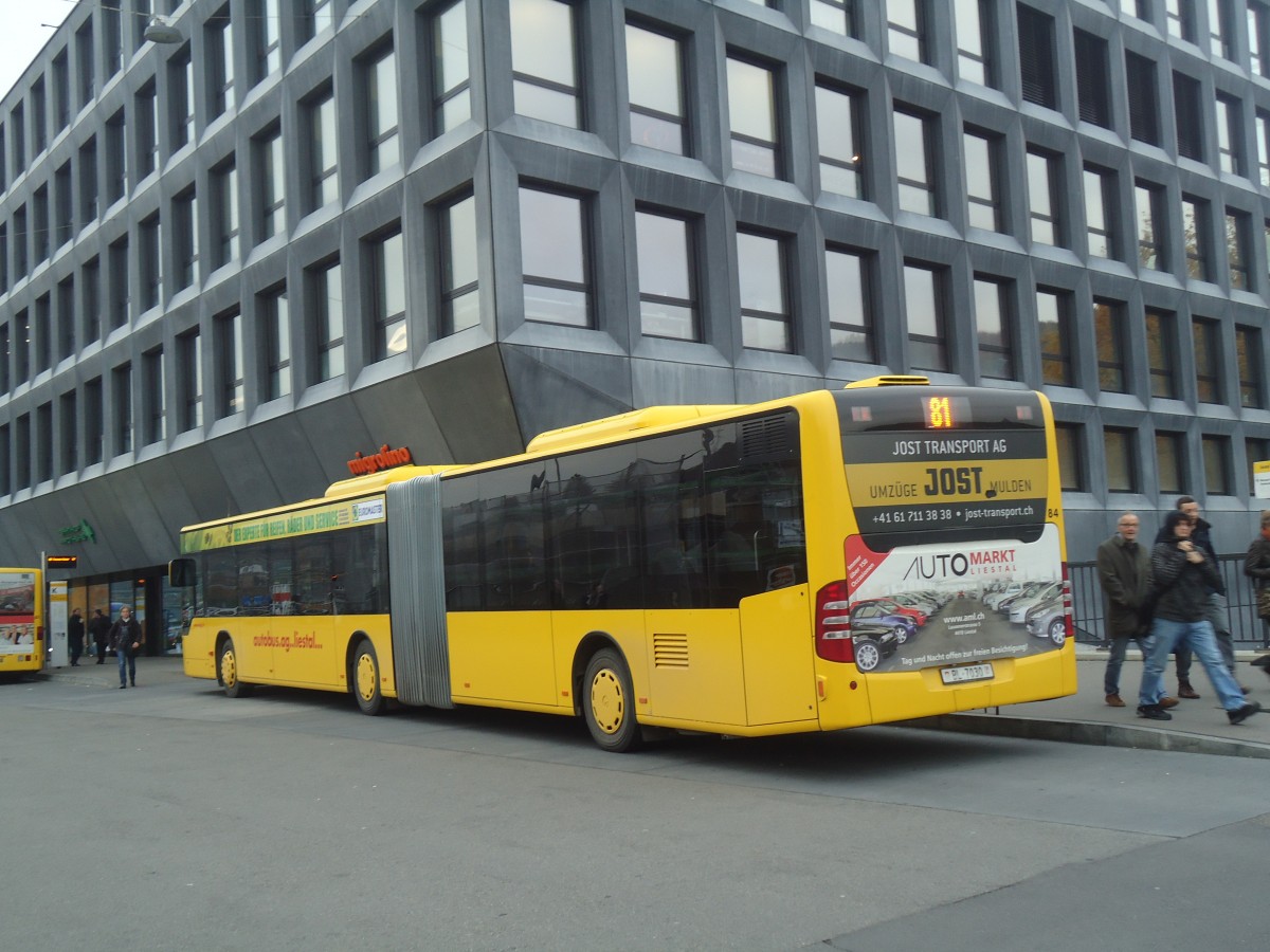 (148'118) - AAGL Liestal - Nr. 84/BL 7030 - Mercedes am 17. November 2013 beim Bahnhof Liestal