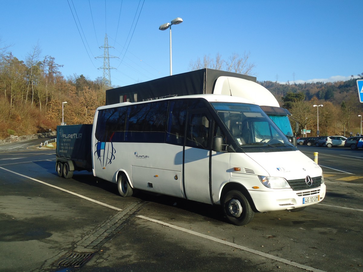 (148'351) - Aus Portugal: Filipetur, Ribeira de Pena - 46-10-UM - Mercedes am 15. Dezember 2013 in Ittigen, Raststtte Grauholz