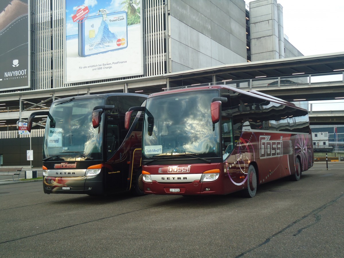 (148'360) - Gssi, Horw - LU 15'116 - Setra am 22. Dezember 2013 in Zrich, Flughafen