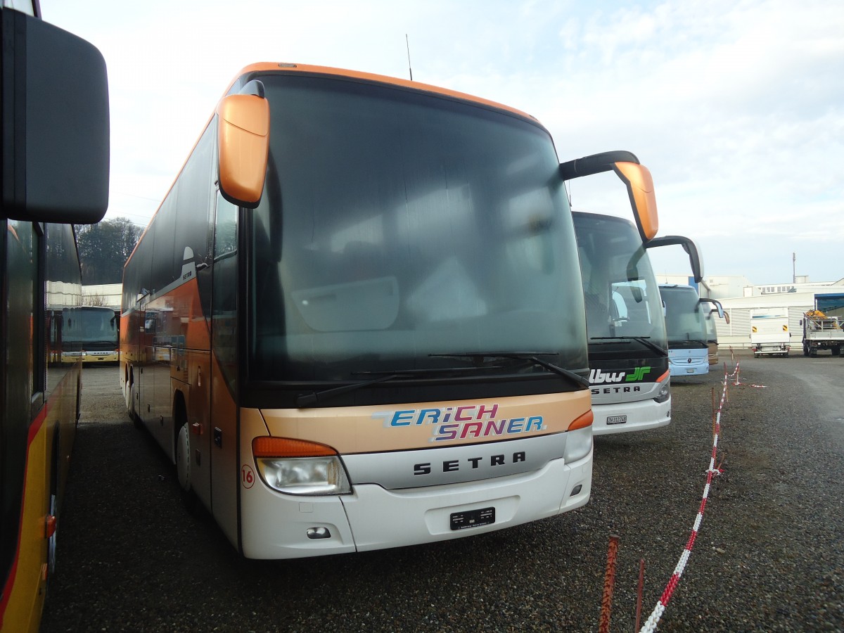 (148'368) - Saner, Laufen - Nr. 16 - Setra am 22. Dezember 2013 in Kloten, EvoBus