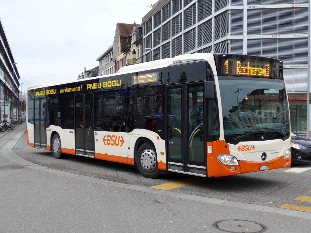 (148'668) - BSU Solothurn - Nr. 89/SO 172'089 - Mercedes am 26. Januar 2014 beim Hauptbahnhof Solothurn