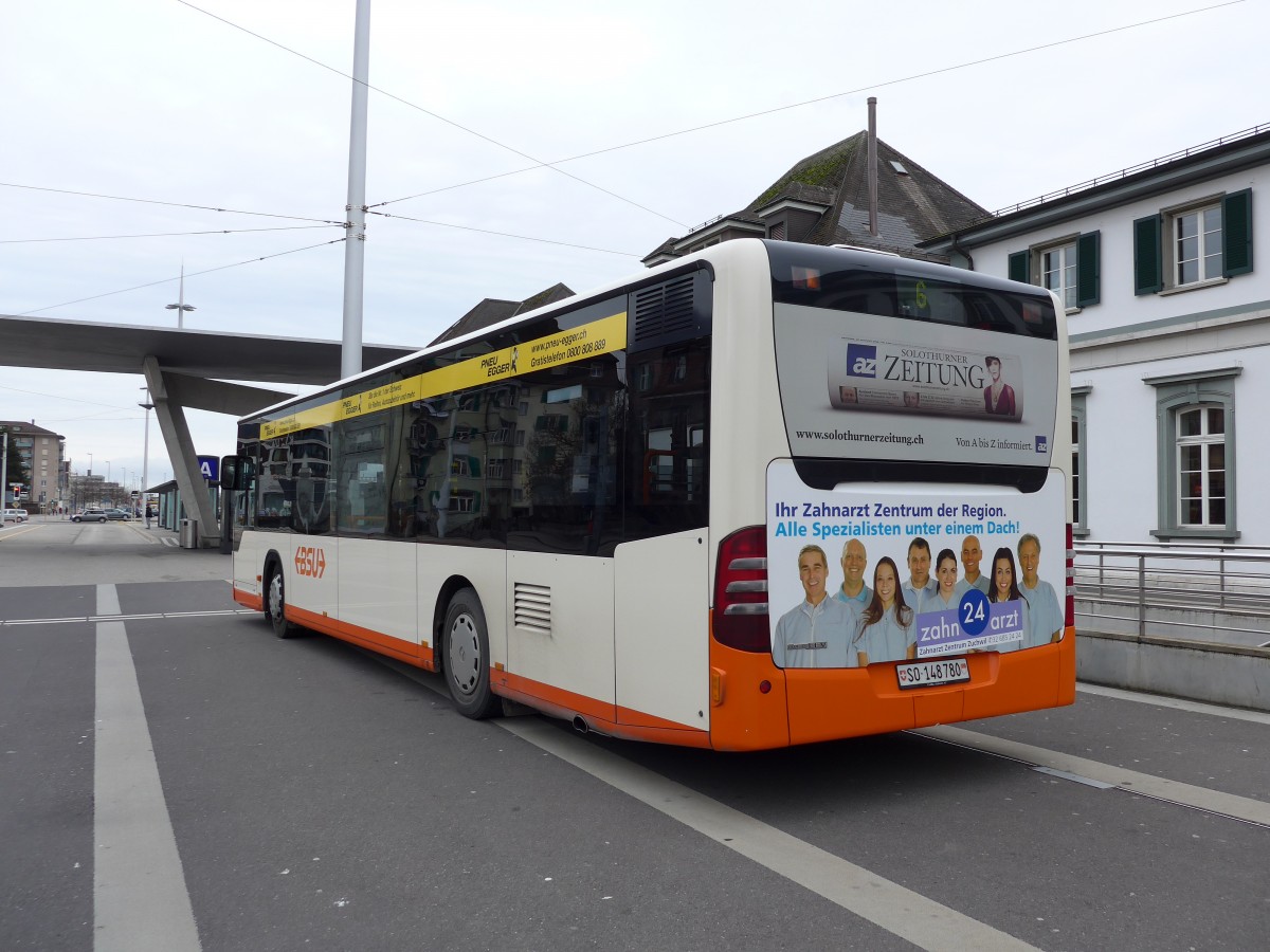 (148'678) - BSU Solothurn - Nr. 80/SO 148'780 - Mercedes am 26. Januar 2014 beim Hauptbahnhof Solothurn