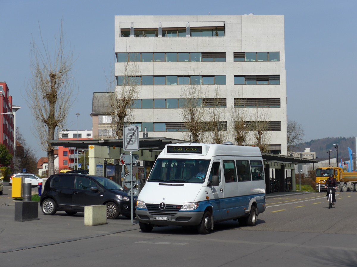 (149'462) - Limmat Bus, Dietikon - Nr. 28/ZH 726'128 - Mercedes am 31. Mrz 2014 beim Bahnhof Dietikon
