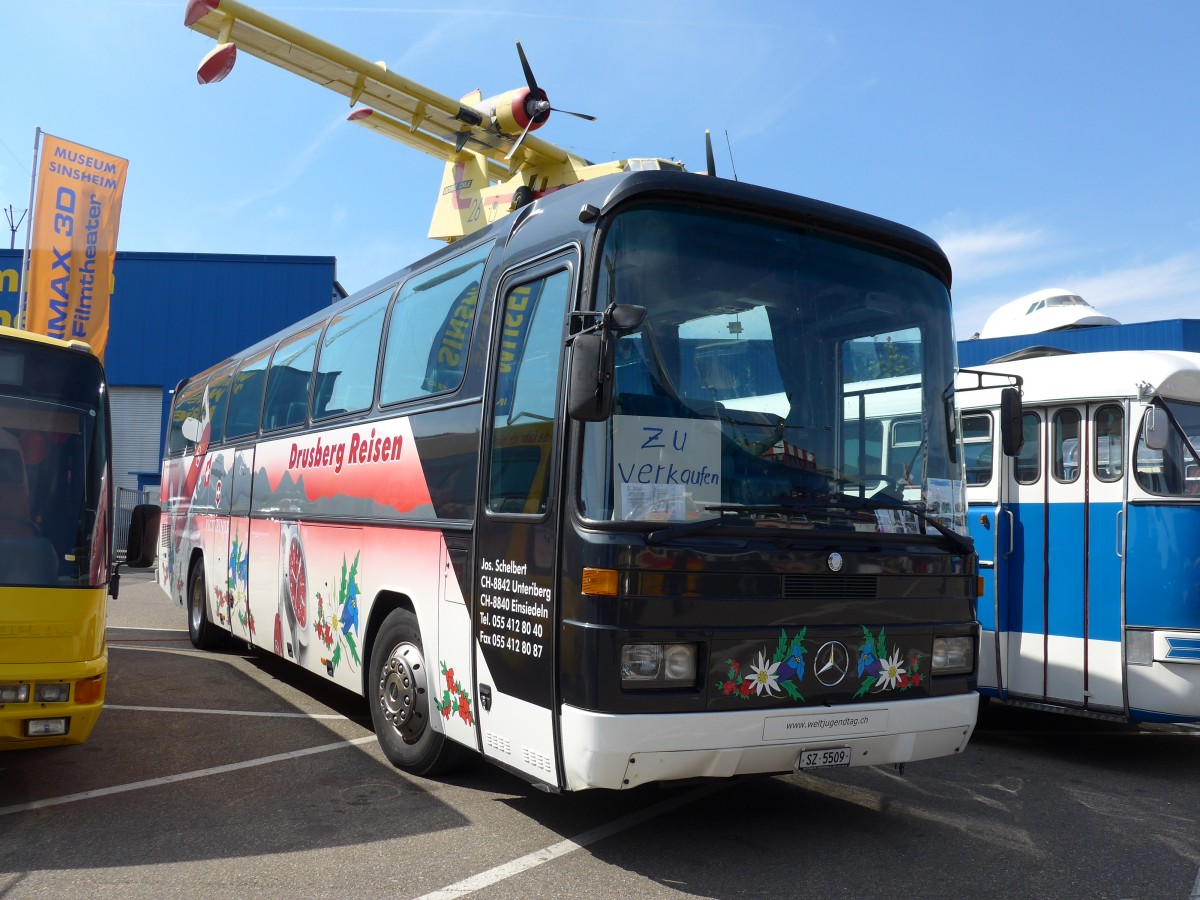 (149'812) - Aus der Schweiz: Schelbert, Einsiedeln - SZ 5509 - Mercedes (ex Scheidegger, Basel Nr. 30) am 25. April 2014 in Sinsheim, Museum