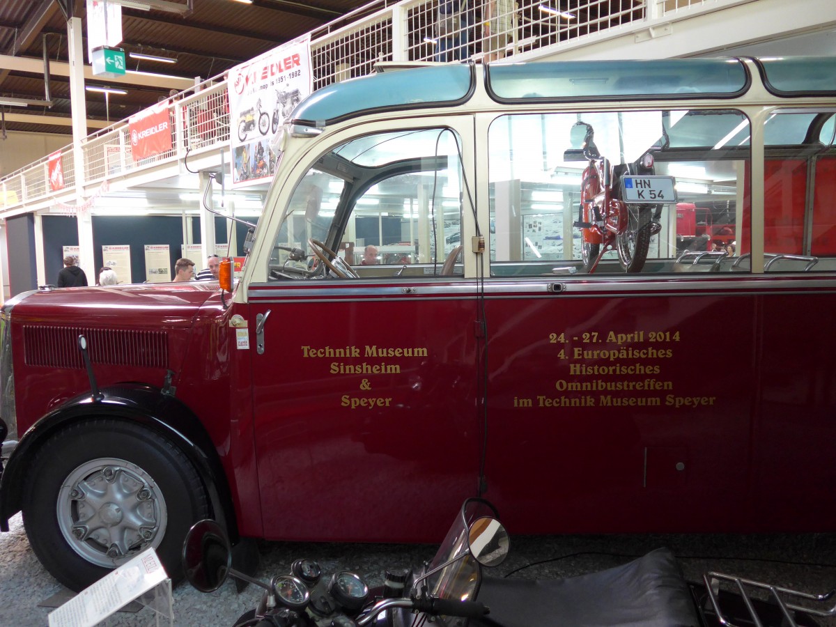 (149'959) - Museum, Sinsheim - Nr. 2 - Saurer am 25. April 2014 in Sinsheim, Museum