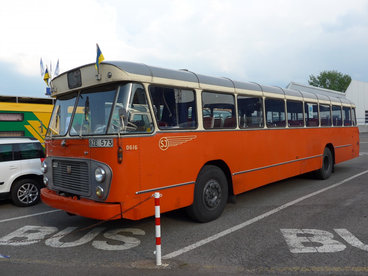 (150'109) - Aus Schweden: SJ - Nr. 616/BZE 573 - Scania-Vabis am 25. April 2014 in Sinsheim, Museum